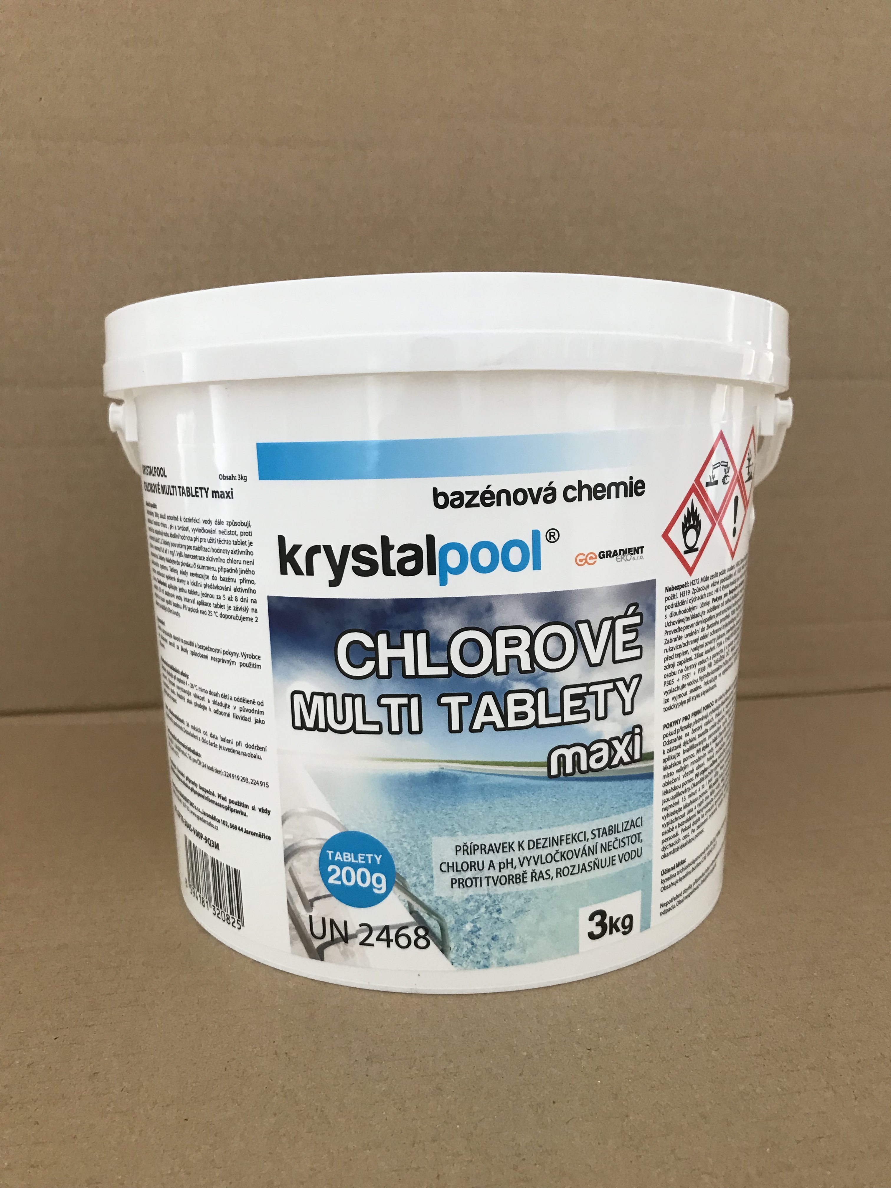 Chlorové multi tablety maxi - 3 kg (200g)