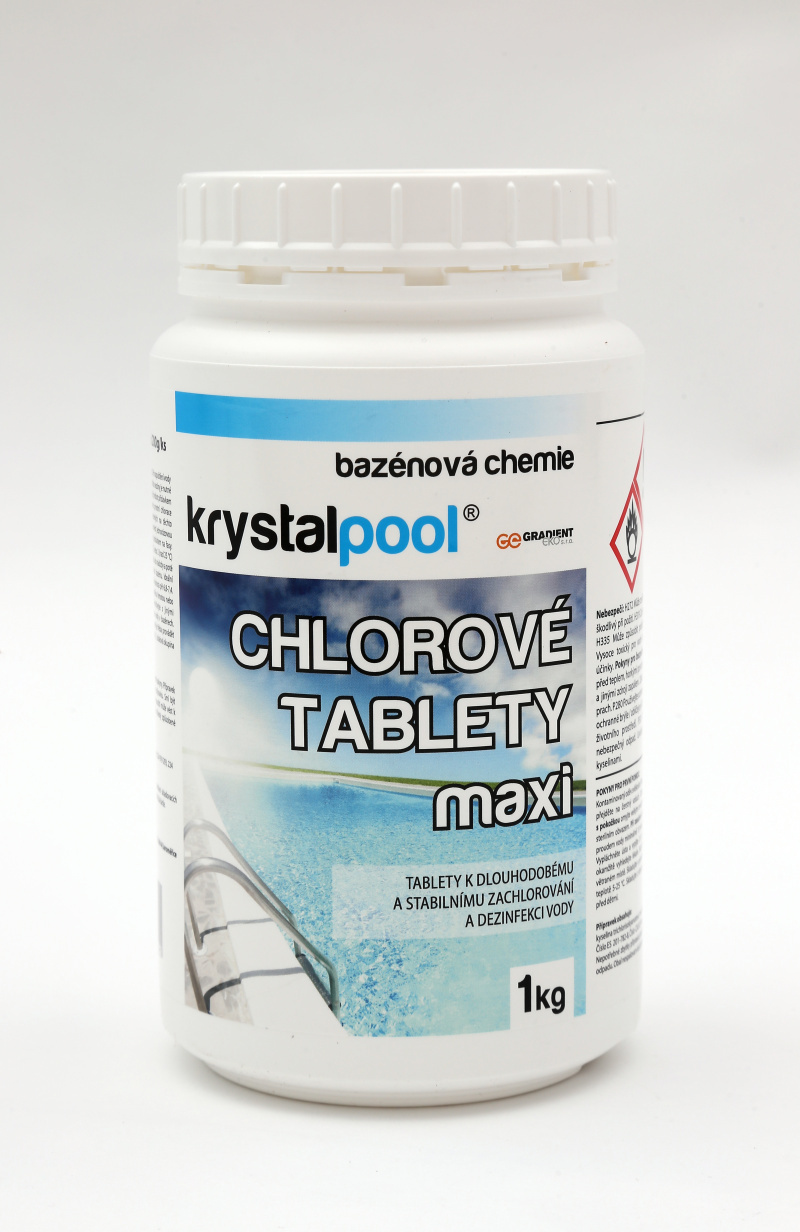 Chlorové tablety maxi 1 kg (200g)