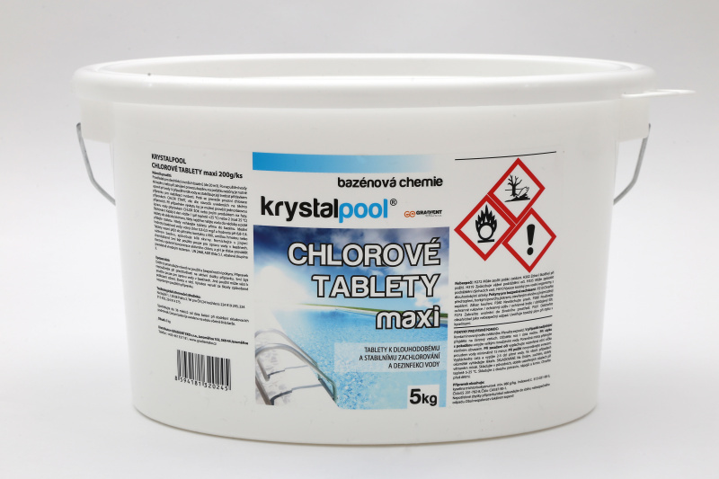 Chlorové tablety maxi 5 kg (200g)