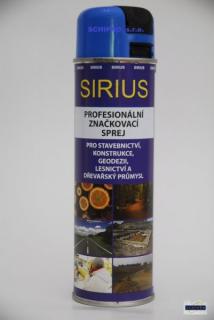 Značkovací sprej Sirius Standard 500ml modrý