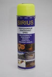 Značkovací sprej Sirius Standard 500ml žlutý