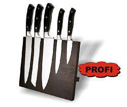 Sada ocelových nerezových nožů PROFI + dřevěný magnetický stojan